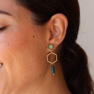 Pendientes artesanales hechos a mano